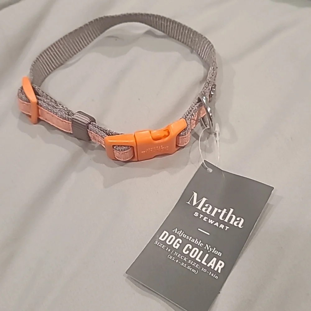 ❤️10/$40 New Martha Stewart adjustable nylon dog collar